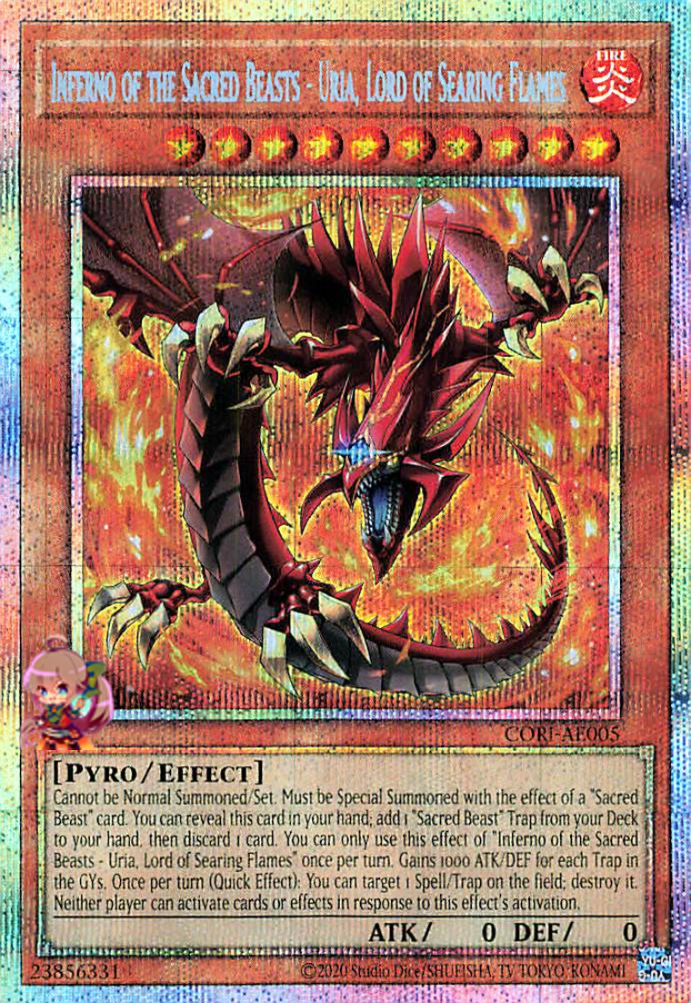 Inferno of the Sacred Beasts - Uria, Lord of Searing Flames [CORI-AE005-PSCR]