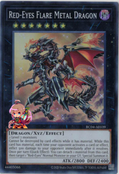 Red-Eyes Flare Metal Dragon [RC04-AE039-SR]